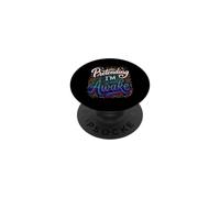 Pretending I'm Awake Humeur endormie, bâillement PopSockets PopGrip Adhésif