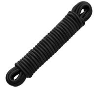 PRETEX Corde Elastique 8mm Noir - Tendeur Élastique 10m pour Attache Bache - Sangle Fil Cordelette Sandow pour Bâche Piscine Tendeur Cable Velo Porte Bagage Remorque Camping