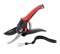 PRETEX sécateur de jardin avec levier de sécurité en deux étapes, lame de coupe avec revêtement antiadhésif | cisailles, ciseaux de jardin, idéal pour les fleurs, les vignes