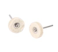 Pretfy 10pcs 25 Mm Laine de Laine Roue de Mise à Niveau avec Perceuse en Feutre Brosses Brosses Rotatives pour les Roues Poignée Métal
