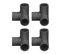 Pretfy 10pcs Way PVC Composant Pipe de Tuyau de Tuyau Coude Eau 20 Mm Connector Serre Connecteurs Diamètre Meubles en Plastique - qualité Premium et Instances Faciles (Noir)