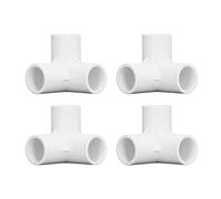 Pretfy 10pcs Way PVC Composant Pipe de Tuyau de Tuyau Coude Eau 20 Mm Connector Serre Connecteurs Diamètre Meubles en Plastique - qualité Premium et Instances Faciles (Blanc)