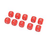 Pretfy 20pcs Numéro à Côte High-Performance Unit Teaching Educationmator Apprend Corner Plastic 16 Mm Education Round Fun Set Math - Optimized pour Un Maximum d'effic (Rouge)