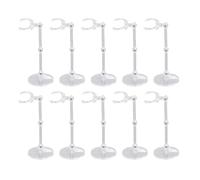 Pretfy 6 Pouces 10 Sets Poupées Accessoires Hautes Performances Meilleurs Figures Faciles Assemblées pour Afficher le Matériau Pose Divers Cadres en Plastique Support Stable Compatible M (Transparent)