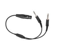 Pretfy Adaptateur Casque XLR vers GA Double Prise Mâle pour Avion Solution Durable et Efficace pour Les Pilotes Indispensable L'aviation Générale 1 unité