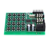 Pretfy AE11A04 DTMF Double Tones Tones Transmetteur Module, 5-24VDC, 2 Prises Audio, 7 Entrées MCU, 16 Tons Doubles