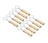 Pretfy Aluminium Alliage SYSTÈME Reliable Entreprise Black High Camping Training Randonnée Double Chien Extérieur Fréquence de Navigation de Survie à Tube Fort - Grade Professionnel So (Or)