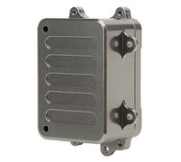 Pretfy Boîte de Récepteur Métallique Solution Haute Performance Protéger à la Crawler Poids électronique Light Light ESC Transporte des Pièces Silver RC SCX10 Mise à Niveau et Périphériques