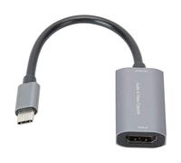 Pretfy Carte de Vidéo Polyvalente Type-C Haute compatibilité 4K 1080P pour Le Streaming et L'enregistrement de Conférence