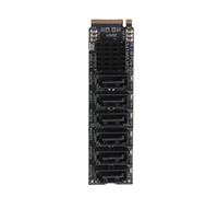 Pretfy Carte D'extension M.2 Performances Fiables avec Puce ASM1166, pour Solutions de Stockage dans Les Ordinateurs Portables, Alliage D'aluminium, 1 unité