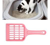 Pretfy Cat Litter Scoop Efficace Amélioration du Filtrage de Grille Robuste Hollow Confortable Facile Facile Chaton Sifter Sangel Stage Plastic Pet Nettaiteur Polon Poop (Rose)