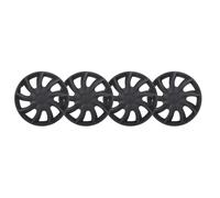 Pretfy Couvre-Roues Protecteurs de Hub de 13 Pouces, Ensemble 4, Noir Base, Ajustement Universel pour Les Roues en Acier
