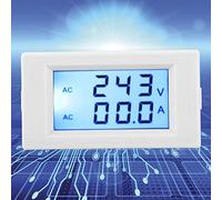 Pretfy D69-2042 AMMETER DE LA VOLTMETER DUAL ACS80-300V 0-50A 0-100A avec Transformateur DE Courant (Blanc)