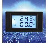 Pretfy D69-2042 AMMETER DE LA VOLTMETER DUAL ACS80-300V 0-50A 0-100A avec Transformateur DE Courant (Noir)