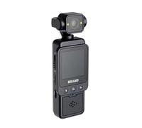 Pretfy Enregistreur de Caméra de Sport Portable 1080P avec Objectif Rotatif et Lumière Remplissage pour Vlogging, Cyclisme, Pêche - Caméra d'action Anti-secousse pour Les Aventures en Plein Air