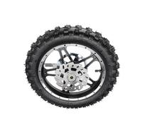 Pretfy Ensemble de Roues Arrière à Moto, Pneu 2,5-10, Largeur de 65 Mm, Essieu de 12 Mm, Métal en Caoutchouc, Jante à Pignon à Disque, Mini-Pit-Pit Vélo