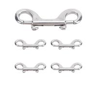 Pretfy Fermoir à Double Crochet Robuste pour Chaînes, Levier de Pouce, Ouverture et Fermeture Rapides, 10 Crochets de 90 Mm, pour Usage Domestique et Agricole (90mm*5)