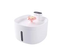 Pretfy Fontaine à Eau pour Chiens et Chats, Filtration en 5 étapes, Pompe Silencieuse, 2,6 L, Grande capacité, Distributeur d'eau sans Fil pour Animaux de Compagnie, Mode Continu, Bruit Extrêmement