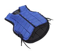 Pretfy Gilet d'équitation pour Enfants, Gilet équestre des Enfants Bleus, Nylon + Mousse, Réglable, Absorption de Choc (CL)
