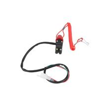 Pretfy Interrupteur de Mise à Mort en Moteur avec Attachement, Interrupteur D'arrêt Hors-bord du Bateau à Moto pour, Dirt Bike, ATV, Installation Facile, Imperméable, Robuste