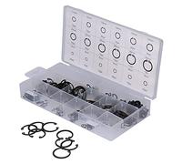 Pretfy Kit d'assortiment à Anneau de 300 Pcs, Filet de Retenue Circlip Interne avec Pince à Nez d'aiguille et Boîte Rangement