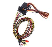 Pretfy Kit d'éclairage 8lé pour la Voiture Crawler SCX10 RC, Universel avec Signal de Virage, Lampe Frontale, Feu Arrière