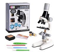 Pretfy Microscope Biologique 1200x Grossissement pour Enfants | Opération facile, angle réglable, kit scientifique pour débutants