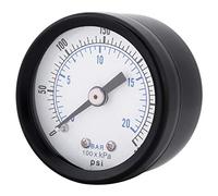 Pretfy Mini-Mange de Pression à l'air d'eau, 0-20BAR 0-300PSI, Filetage 1/8 Bspt, Compteur Portable