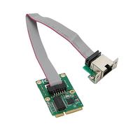 Pretfy Mini PCIe Network Controller Card, Stable RJ45 LAN NIC Card, Gigabit Ethernet Carte pour Ordinateur de Bureau