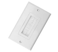 Pretfy Plastique Anti Dust Advanced Dispositif Multimedia Plaque COUVERTURE À TROIS PANNEL (Port unique)