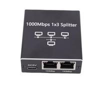 Pretfy Répartiteur Ethernet Gigabit Polyvalent 1000Mbps pour Plusieurs Appareils, Utilisation au Bureau à Domicile