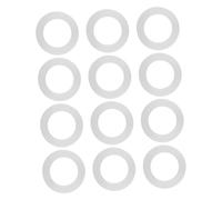 Pretfy Scellant de Scellage en Scellage de Fuite Résistante à un Kit Multifonctionnel Tap 12pcs Ensemble Blanc Robuste pour Tuyaux Joint Coulissants (1 pouce)