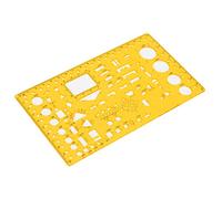 Pretfy STURDY Architectural Hollow Reliable Tool Template Ruler pour Dessiner des Architectes Architectes Concepteurs Géométriques Ingénieurs de Mesure (4353)