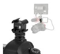 Pretfy Triple Hot Shoe Advanced Module Microphone Microphone Extend Camera pour le Support de Moniteur - qualité Premium et Installation Facile