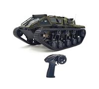 Pretfy Véhicule Jouet Tank télécommandé Puissant et Puissant avec une Grande adaptabilité au Terrain - Voiture sur Chenilles Rechargeable pour un Plaisir Extérieur Plus Long (Vert #-1)