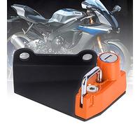 Pretfy Verrouillage du Casque de Moto - Support Antivol en Alliage en Aluminium, côté Gauche, Convient à YZF R1M / R1S / R6 (Orange)