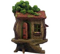 PRETMANNS Maison de Jardin féérique pour l'extérieur - 20 cm de Haut avec Porte Qui s'ouvre - Construction Robuste de Jardin féérique - Accessoires Miniatures