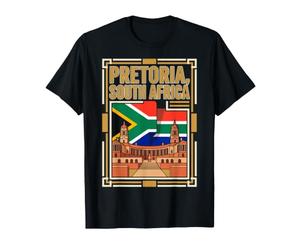Pretoria Drapeau Afrique du Sud Union Buildings Landmark Retro T-Shirt
