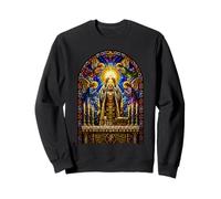 Prêtre élevant Une Hostie, cathédrale Gothique, mosaïque, Art, Foi Sweatshirt