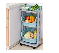 Prettiee Chariot de Rangement Mobile à Plusieurs Niveaux pour la Cuisine - Étagère roulante Polyvalente pour légumes, Rangement pour Salle de Bain, Chariot Utilitaire à roulettes, étagère de Cuisine