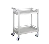 Prettiee Chariot de Rangement Mobile, Chariot de Cuisine Roulant, Chariot Utilitaire Polyvalent avec poignée, Blanc, 54 x 37 x 90 cm - Parfait pour la Maison et Le Bureau (Blanc 54 x 37 x 90 cm)