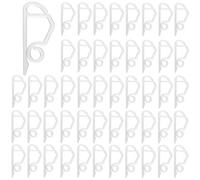 PRETTIGEKERSTMIS Lot de 50 crochets pour guirlandes lumineuses et clips de fixation - Crochets de toit pour Noël