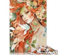 Pretty Autumn Princess Puzzle 1000 Pièces Educa Jouet en Bois Divertissement Créatif Décoration Intérieure Jeu Éducatif Challenge Toy Adultes Et Enfants À Partir De 14 Ans 1000pcs (38x26cm)