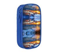 Pretty Backgrounds Trousse à crayons avec motif coucher de soleil pour enfants, garçons, école, bureau