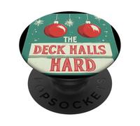 Pretty Deck The Halls Costume de Discours Coquin Dur PopSockets PopGrip Adhésif