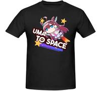 Pretty Derby Game Uma Musume T Shirt Vintage Oversized Cotton Crewneck Short Sleeve Tees Black 3XL