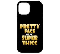 Pretty Face and Shes Super Thicc Funny Video Thick Meme Coque pour iPhone 12 Mini