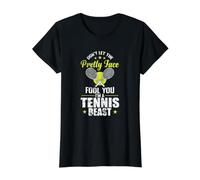Pretty Face, Je suis Une bête de Tennis T-Shirt Graphique avec Valeur