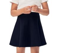Pretty Fashion Jupe patineuse évasée taille haute pour filles de 5 à 13 ans, bleu marine, 5-6 ans