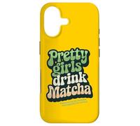 Pretty Girls Drink Matcha, thé Vert rétro des années 60/70 Coque pour iPhone 17